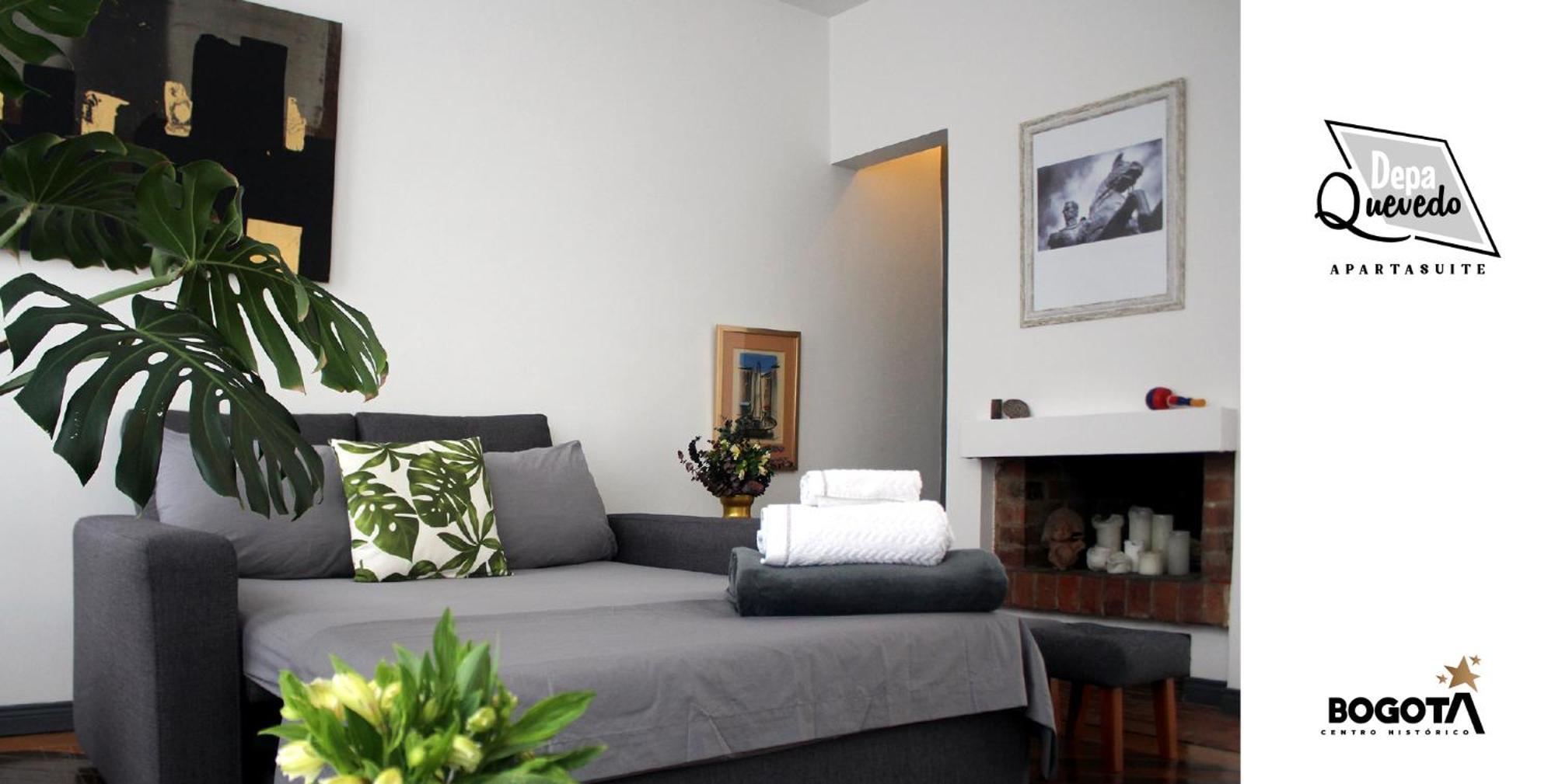 Depa Quevedo - Trendy Revamped Flat - Exceptional Spot In Bogota'S Historic Colonial Square - Candelaria Zewnętrze zdjęcie